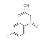 2-(4-chlorophenyl)sulfinylacetic acid Structure