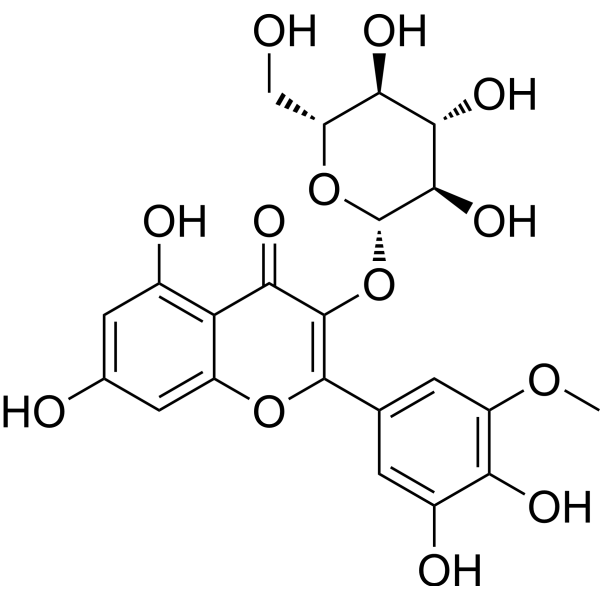 Laricitrin 3-O-glucoside Structure