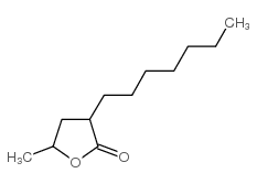 3-庚基二氢-5-甲基-2(3H)-呋喃酮结构式