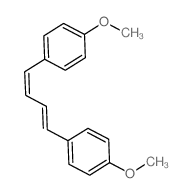 1-methoxy-4-[(1E)-4-(4-methoxyphenyl)buta-1,3-dienyl]benzene结构式