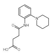 4-oxo-4-(2-piperidin-1-ylanilino)butanoate结构式