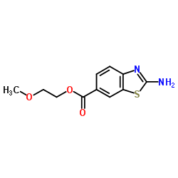 2-甲氧乙基-2-氨基苯并噻唑-6-甲酯结构式