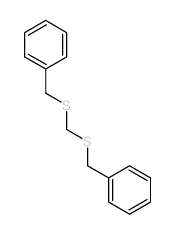 ((((Benzylthio)methyl)thio)methyl)benzene Structure