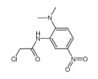 2-chloro-2'-dimethylamino-5'-nitroacetanilide Structure