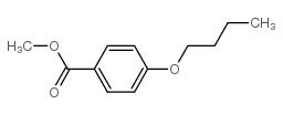 4-正丁氧苯甲酸甲酯结构式