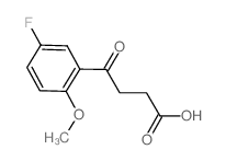 4-(5-氟-2-甲氧基-苯基)-4-氧代-丁酸结构式
