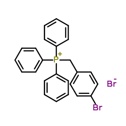 (4-Bromobenzyl)(triphenyl)phosphonium bromide Structure