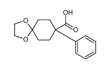 8-苯基-1,4-二oxa-螺[4.5]癸烷-8-羧酸结构式