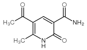 5-乙酰基-6-甲基-2-氧代-1,2-二氢-3-吡啶羧胺结构式