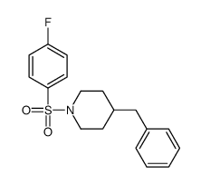 4-benzyl-1-(4-fluorophenyl)sulfonylpiperidine Structure