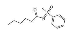 S-Methyl-N-(1-oxohexyl)-S-phenylsulfoximide结构式