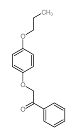 1-phenyl-2-(4-propoxyphenoxy)ethanone结构式