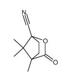4,7,7,-trimethyl-3-oxo-2-oxa-norbornane-1-carboxylic acid nitrile, (nitrile of ω-camphanoic acid )结构式