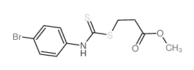 Propanoic acid,3-[[[(4-bromophenyl)amino]thioxomethyl]thio]-, methyl ester picture