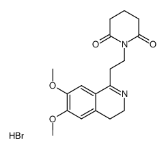 1-[2-(6,7-Dimethoxy-3,4-dihydro-isoquinolin-1-yl)-ethyl]-piperidine-2,6-dione; hydrobromide结构式