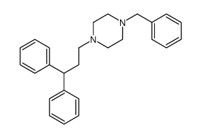 1-benzyl-4-(3,3-diphenylpropyl)piperazine Structure