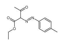 3-oxo-2-p-tolylhydrazono-butyric acid ethyl ester结构式