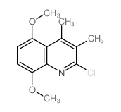 2-chloro-5,8-dimethoxy-3,4-dimethyl-quinoline结构式