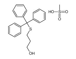 methanesulfonic acid,3-tritylsulfanylpropan-1-ol结构式