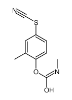 (2-methyl-4-thiocyanatophenyl) N-methylcarbamate Structure