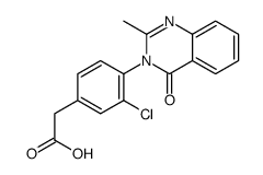 2-[3-chloro-4-(2-methyl-4-oxoquinazolin-3-yl)phenyl]acetic acid Structure