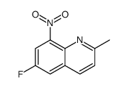 6-fluoro-2-methyl-8-nitroquinoline Structure