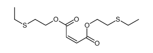 bis(2-ethylsulfanylethyl) but-2-enedioate结构式