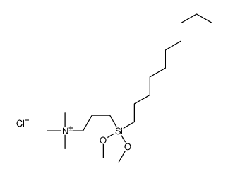 3-[decyl(dimethoxy)silyl]propyl-trimethylazanium,chloride Structure
