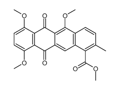 1,4,6-Tri-O-methylbisanhydronogalamycinon Structure