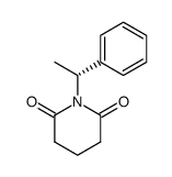 (R)-(+)-1-(1-phenylethyl)piperidine-2,6-dione结构式