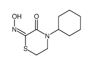 4-cyclohexyl-2-hydroxyiminothiomorpholin-3-one结构式
