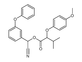 [cyano-(3-phenoxyphenyl)methyl] 2-(4-methoxyphenoxy)-3-methylbutanoate Structure