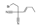 2-(2-bromoethyl)-2-but-1-enylpropanedinitrile Structure