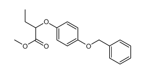 methyl 2-(4-phenylmethoxyphenoxy)butanoate结构式