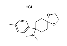 4-dimethylamino-4-(p-tolyl)cyclohexanone, ethylene ketal hydrochloride结构式