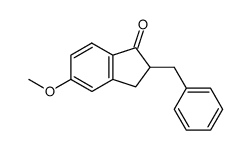 2-benzyl-5-methoxy-indan-1-one Structure