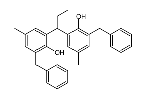 2-benzyl-6-[1-(3-benzyl-2-hydroxy-5-methylphenyl)propyl]-4-methylphenol Structure
