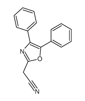 4,5-Diphenyl-2-oxazoleacetonitrile结构式