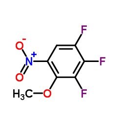 1,2,3-Trifluoro-4-methoxy-5-nitrobenzene Structure