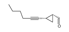 cis-1-formyl-2-(1-hexynyl)cyclopropane结构式