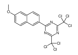 2-(6-methoxynaphthalen-2-yl)-4,6-bis(trichloromethyl)-1,3,5-triazine Structure