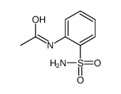 2-(乙酰基氨基)苯磺酰胺结构式