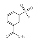 3-乙酰苯磺酰氯氟化物结构式