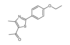 1-[2-(4-Ethoxyphenyl)-4-methyl-5-thiazolyl]ethanone Structure