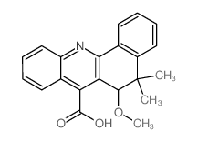 6-methoxy-5,5-dimethyl-6H-benzo[c]acridine-7-carboxylic acid Structure