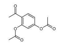 (4-acetyl-3-acetyloxyphenyl) acetate Structure