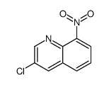 3-氯-8-硝基喹啉结构式