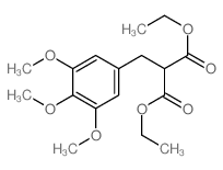 diethyl 2-[(3,4,5-trimethoxyphenyl)methyl]propanedioate Structure