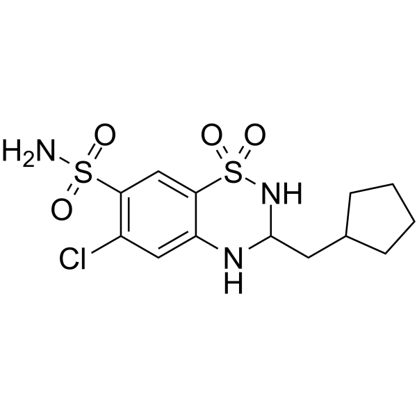 cyclopenthiazide Structure