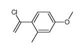 1-(4-Methoxy-2-methylphenyl)vinyl chloride结构式
